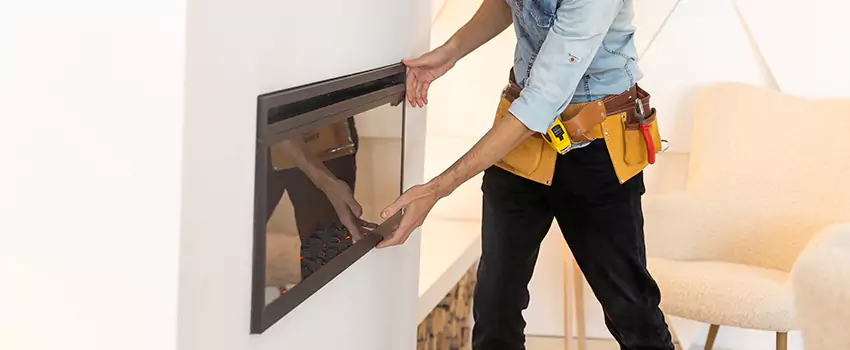 Metal Fireplace Installation in Novato, California